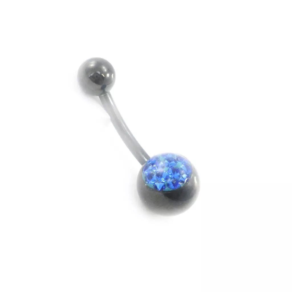 Les Trésors De Lily Body Piercing 'Cristal' Bleu Roi [I9491]