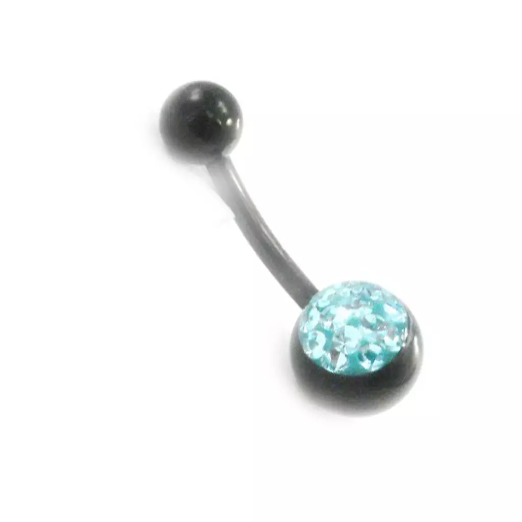 Les Trésors De Lily Body Piercing 'Cristal' Bleu Turquoise [I9492]