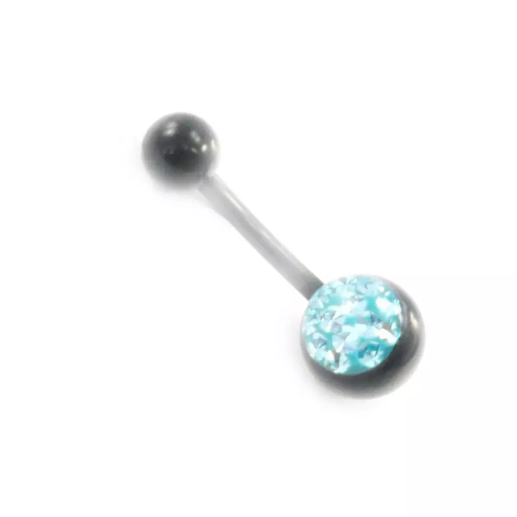 Les Trésors De Lily Body Piercing 'Cristal' Bleu Turquoise [I9492]