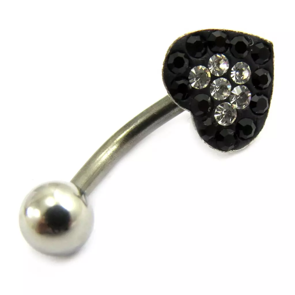 Les Trésors De Lily Body Piercing 'Cristal Divin' Noir [G7020]