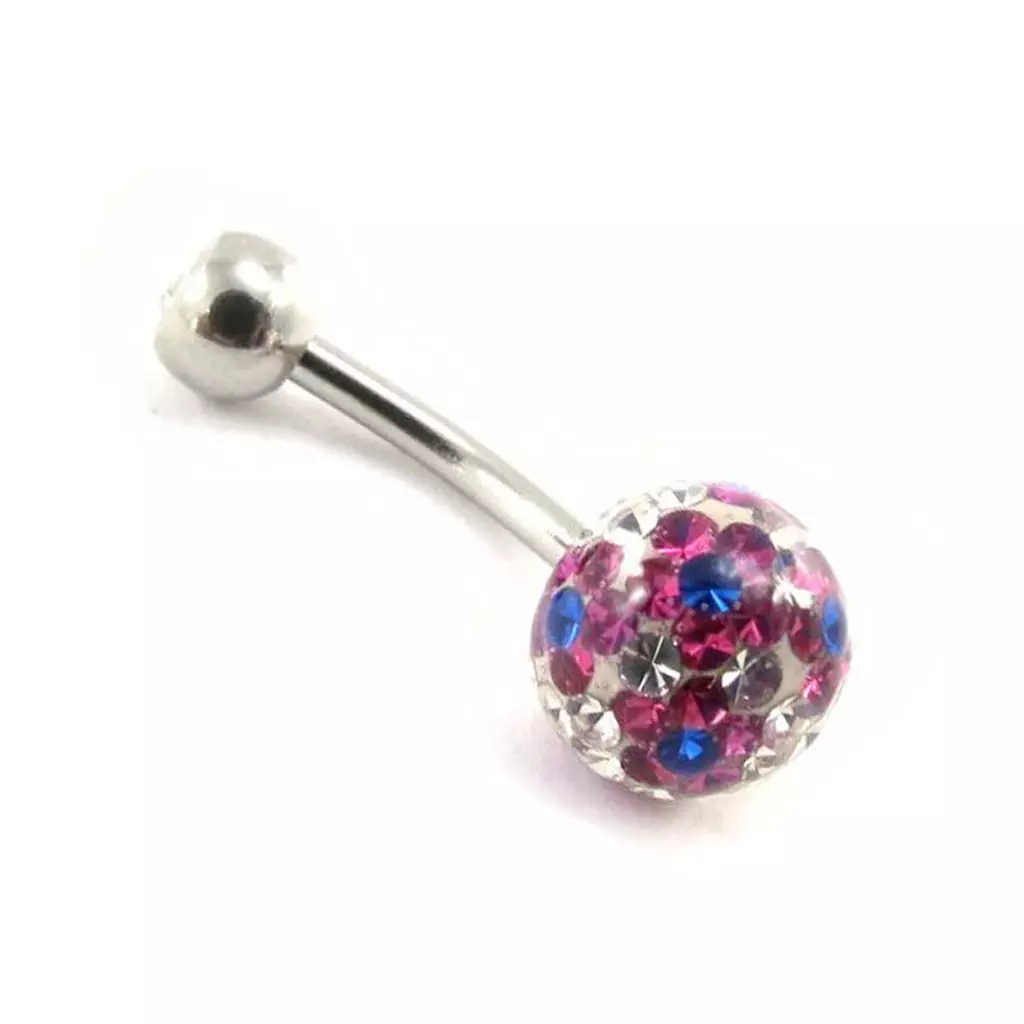 Les Trésors De Lily Body Piercing 'Cristal Divin' Rose Blanc [E9969]