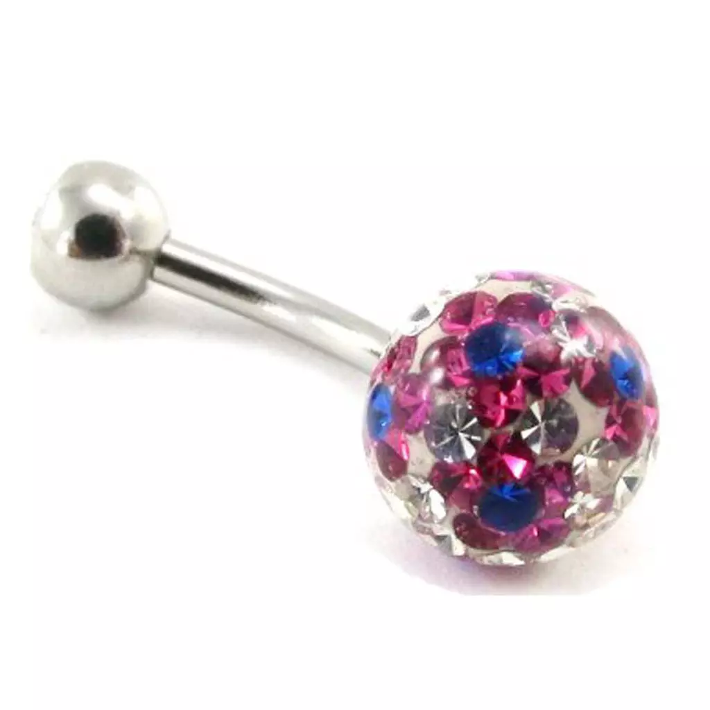 Les Trésors De Lily Body Piercing 'Cristal Divin' Rose Blanc [E9969]