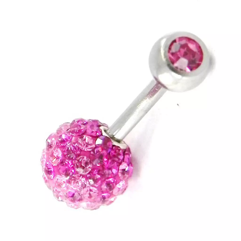 Les Trésors De Lily Body Piercing 'Cristal Divin' Rose [G7489]