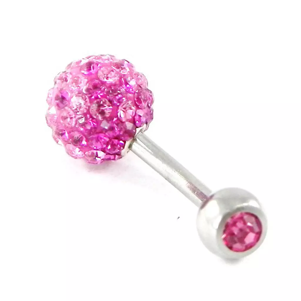 les trésors de lily Body Piercing 'Cristal Divin' rose [G7489]