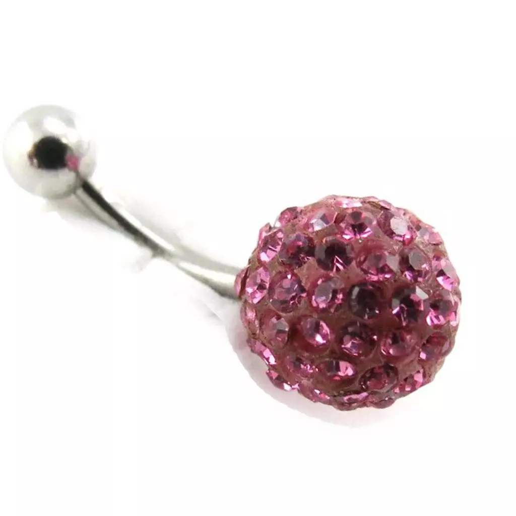 les trésors de lily Body Piercing 'Cristal Divin' rose [G7516]
