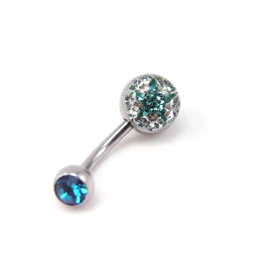Les Trésors De Lily Body Piercing 'Cristal Divin' Turquoise [F1999]