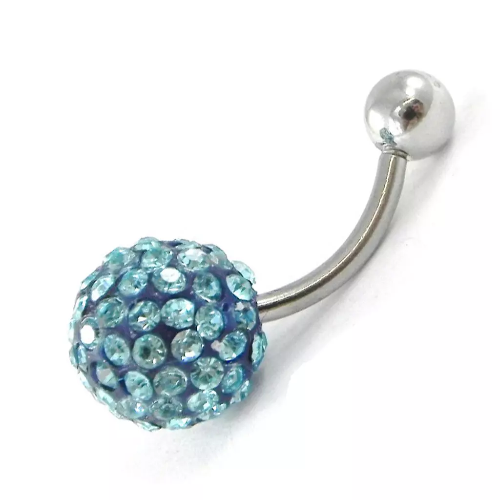 Les Trésors De Lily Body Piercing 'Cristal Divin' Turquoise [G7513]
