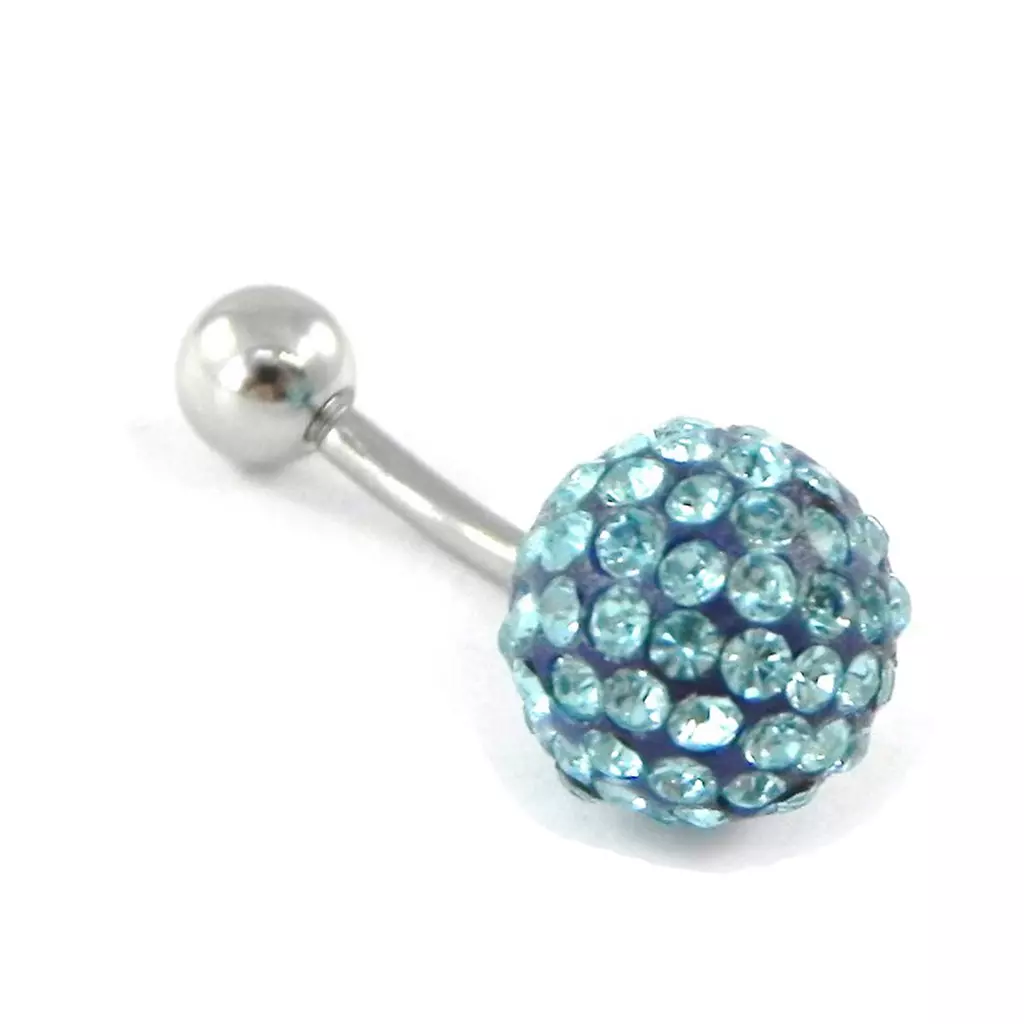 Les Trésors De Lily Body Piercing 'Cristal Divin' Turquoise [G7513]
