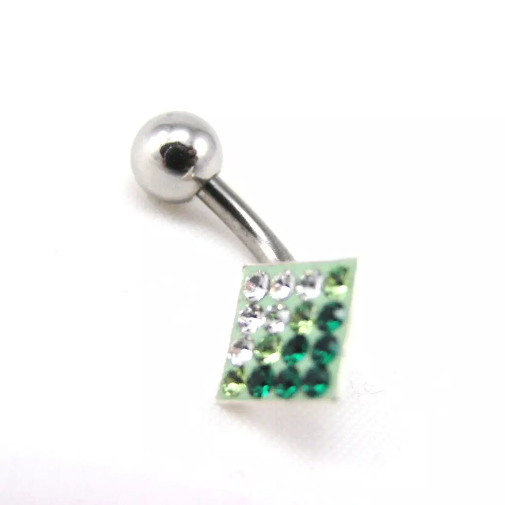 Les Trésors De Lily Body Piercing 'Cristal Divin' Vert [F2040]