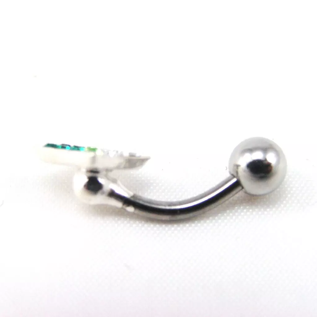 Les Trésors De Lily Body Piercing 'Cristal Divin' Vert [F2040]
