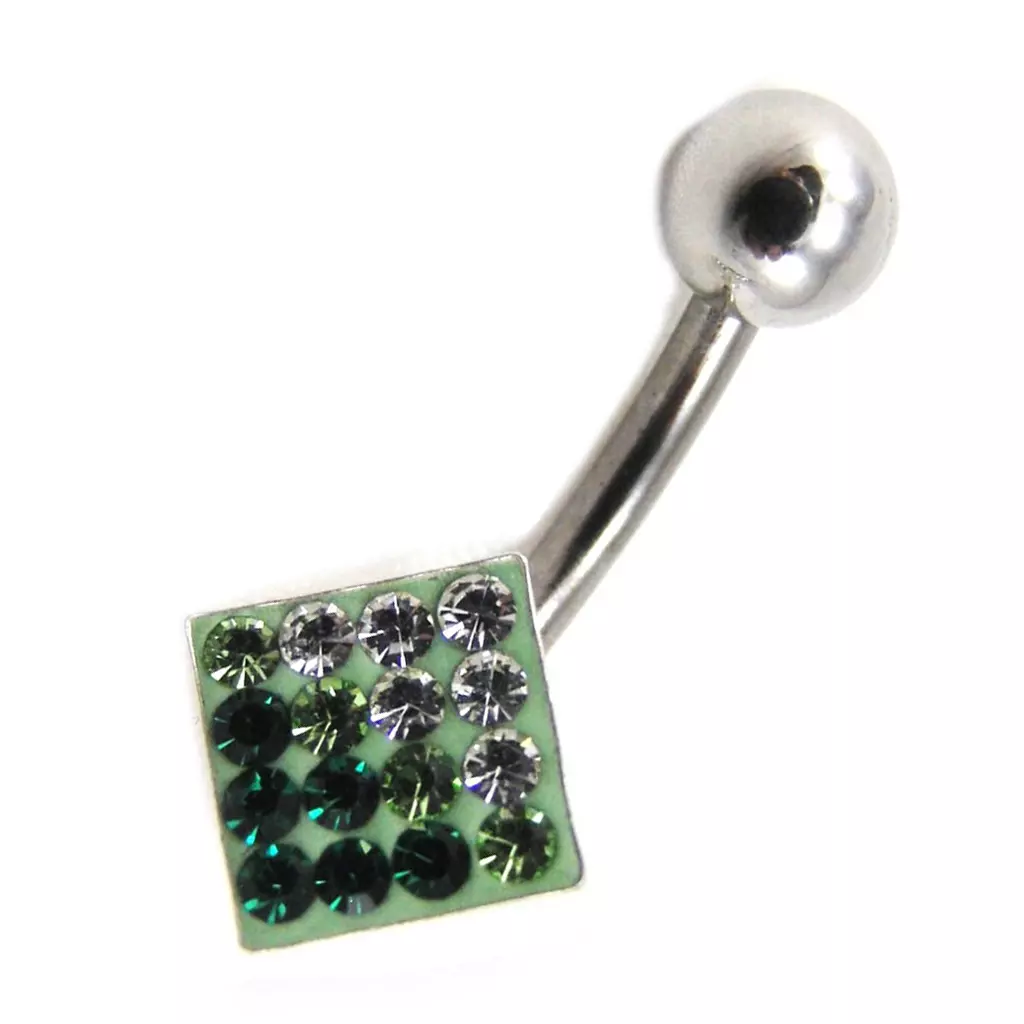 les trésors de lily Body Piercing 'Cristal Divin' Vert [F2040]