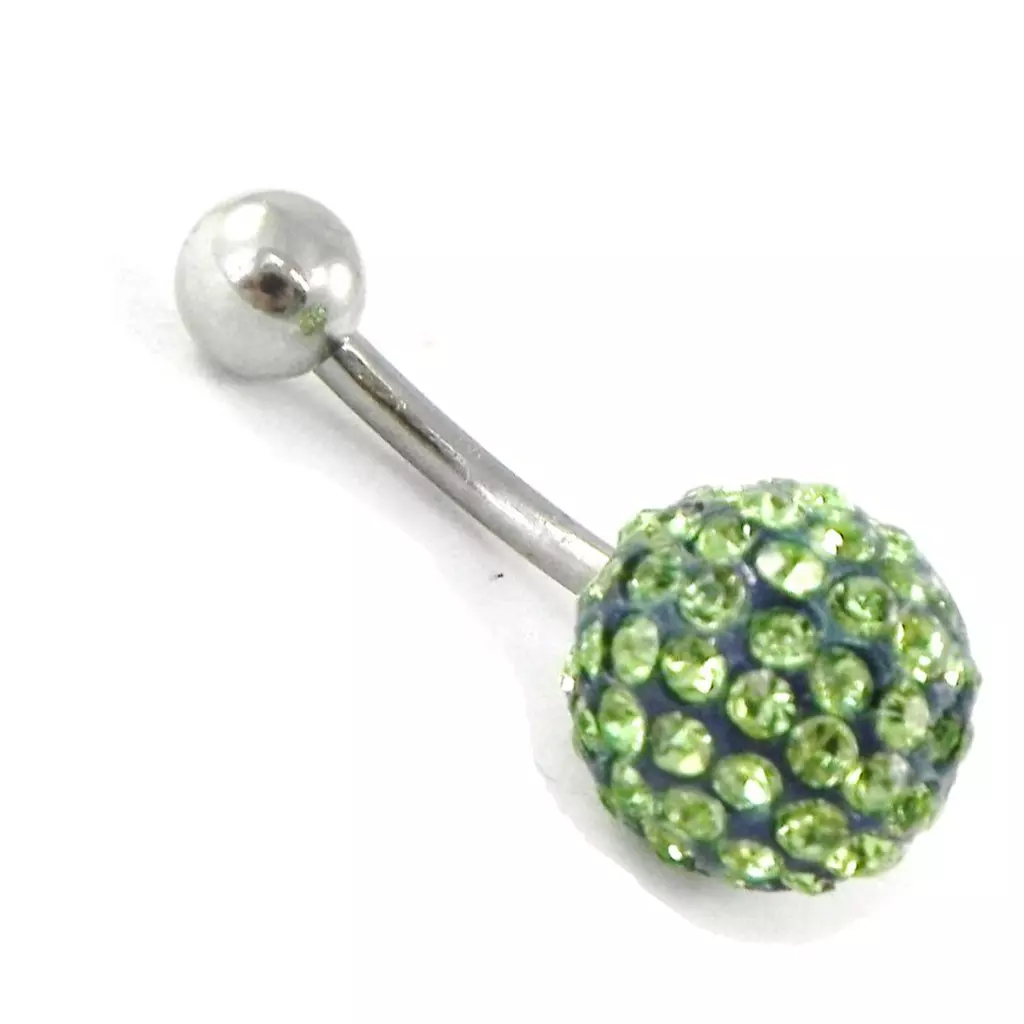 Les Trésors De Lily Body Piercing 'Cristal Divin' Vert [G7517]