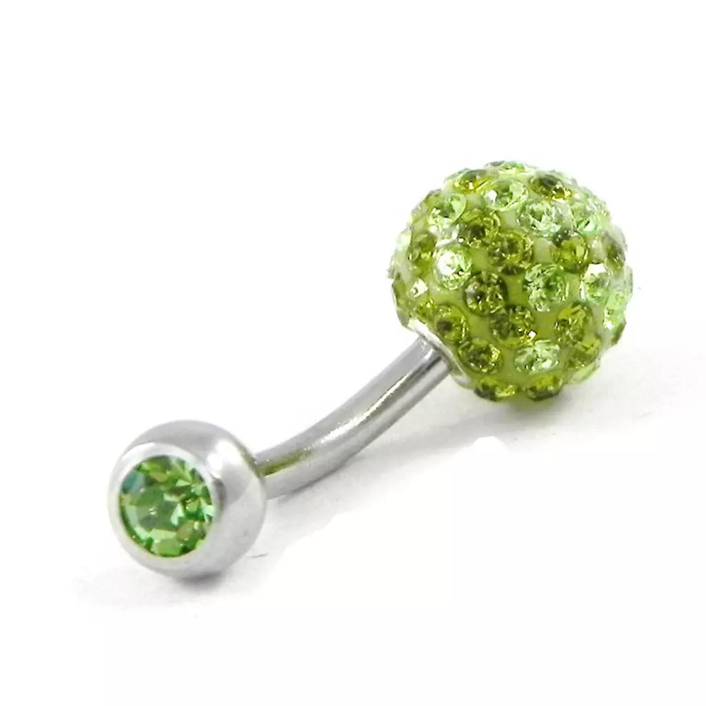 Les Trésors De Lily Body Piercing 'Cristal Divin' Vert Pistache [G7488]