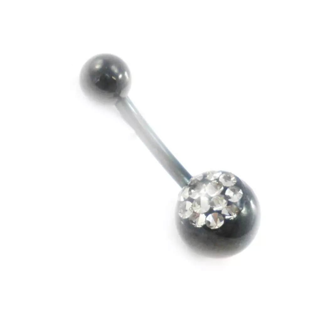 Les Trésors De Lily Body Piercing 'Cristal' Gris Fumé [I9490]
