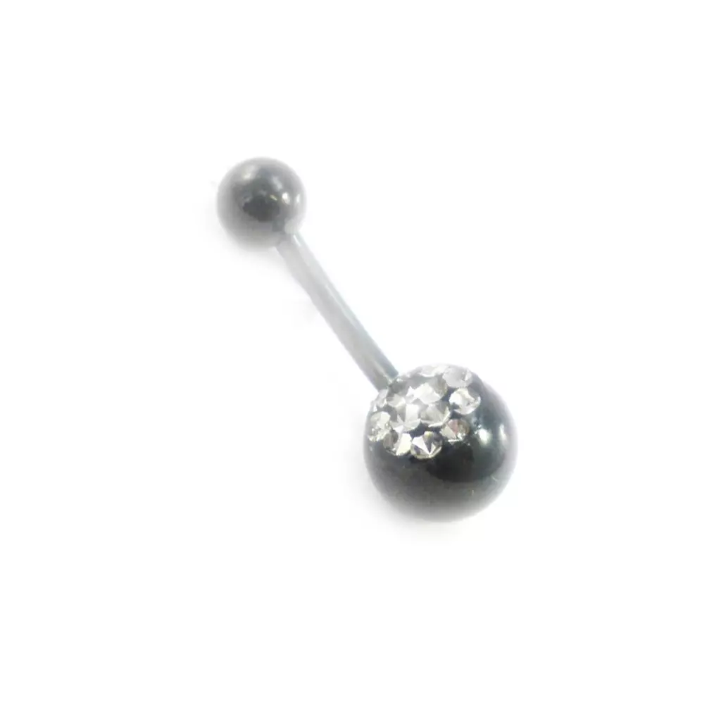 Les Trésors De Lily Body Piercing 'Cristal' Gris Fumé [I9490]