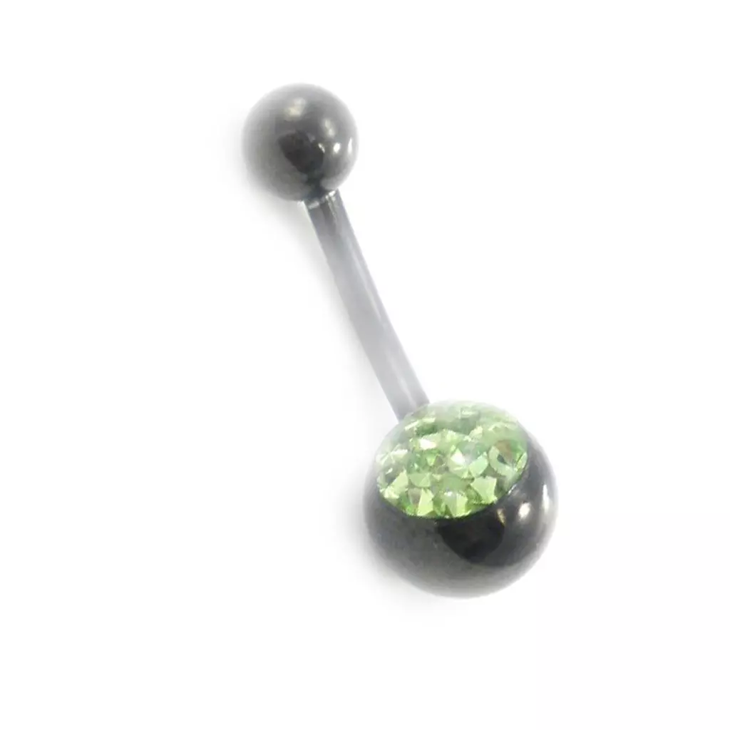 Les Trésors De Lily Body Piercing 'Cristal' Vert [I9486]