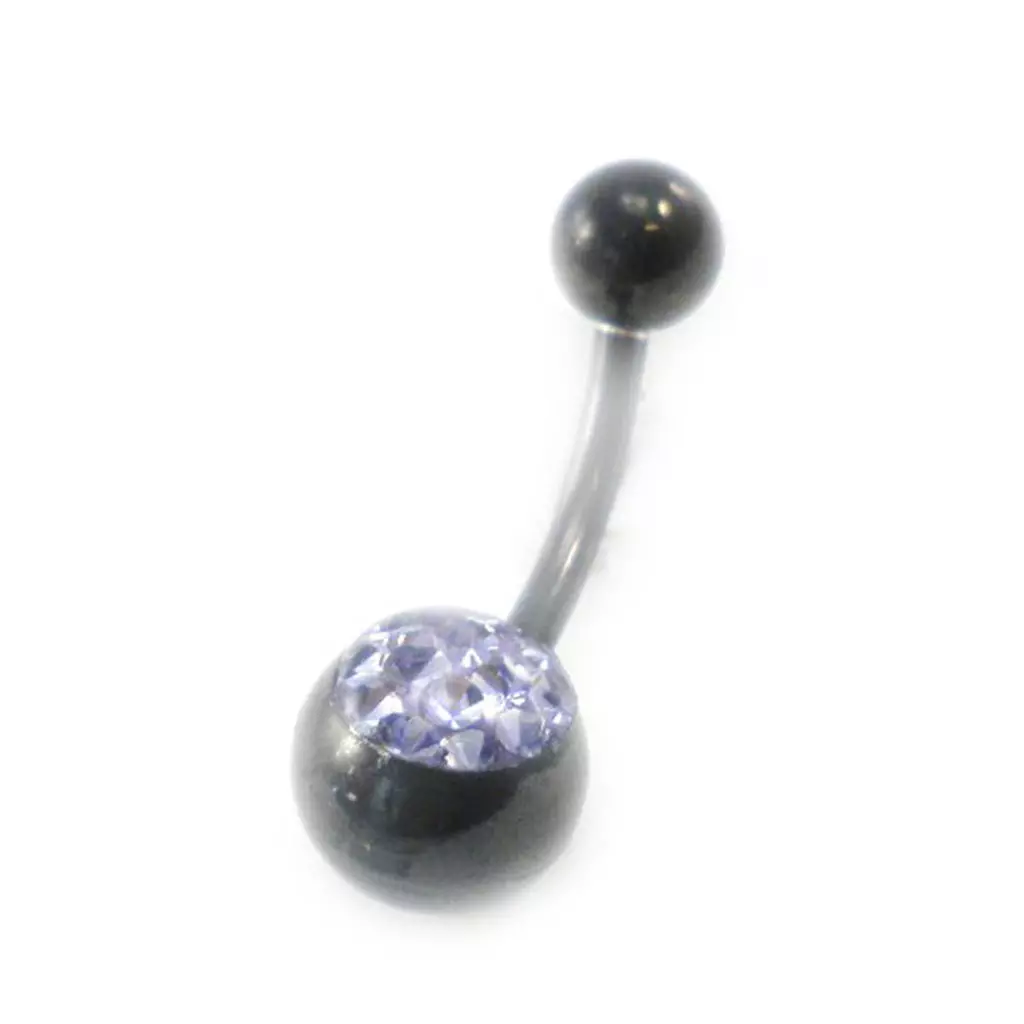 les trésors de lily Body Piercing 'Cristal' violet [I9485]