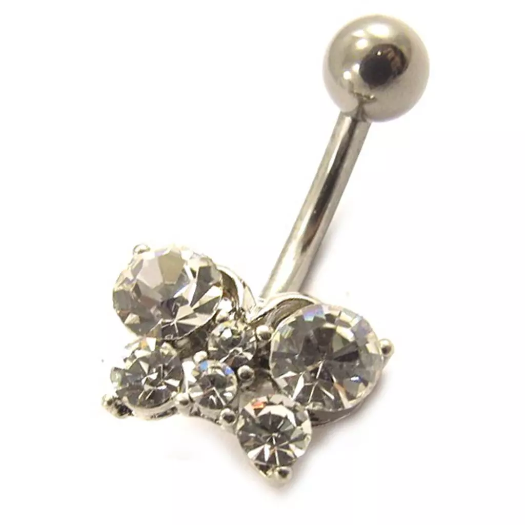 Les Trésors De Lily Body Piercing 'Cute Papillon' Blanc [D5100]