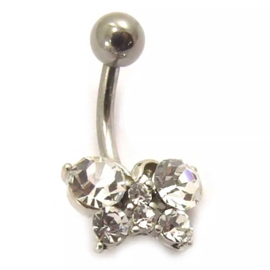 Les Trésors De Lily Body Piercing 'Cute Papillon' Blanc [D5100]
