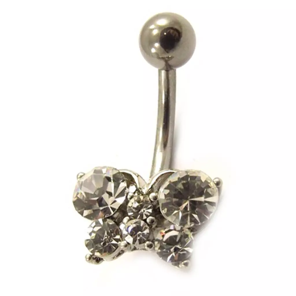 Les Trésors De Lily Body Piercing 'Cute Papillon' Blanc [D5100]