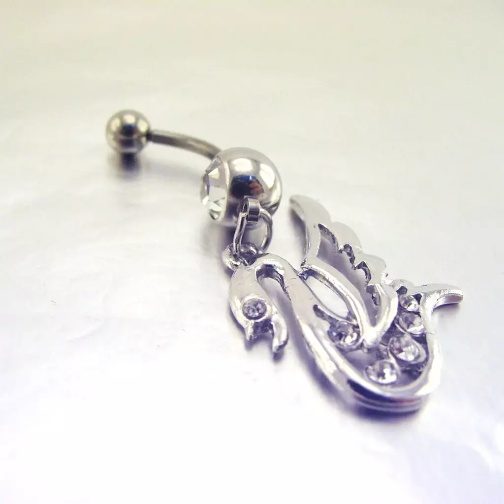 Les Trésors De Lily Body Piercing 'Cygne' Blanc [E7778]