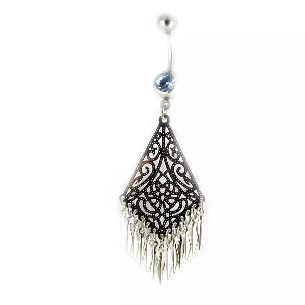 Les Trésors De Lily Body Piercing 'Danse Filigrane' Bleu Ciel [E3628]