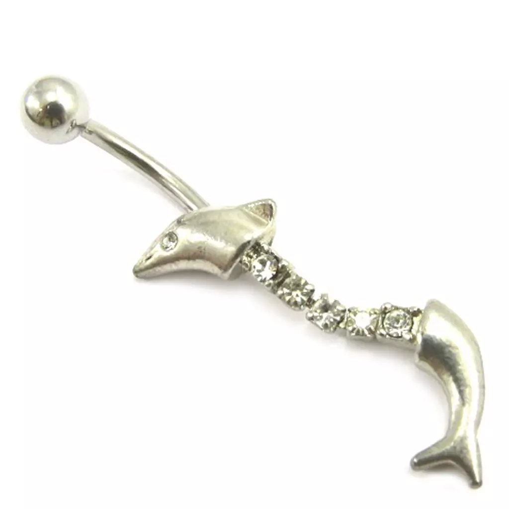 Les Trésors De Lily Body Piercing 'Dauphin Articulé' [A5556]