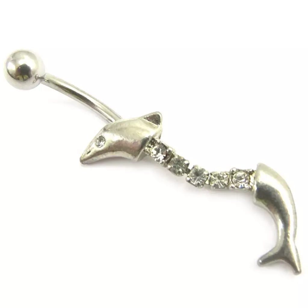 Les Trésors De Lily Body Piercing 'Dauphin Articulé' [A5556]
