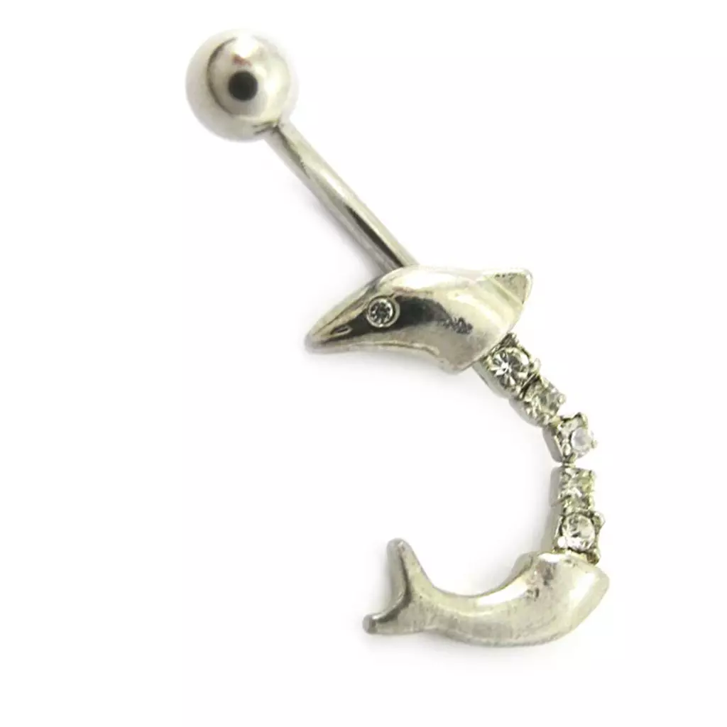 les trésors de lily Body Piercing 'Dauphin Articulé' [A5556]