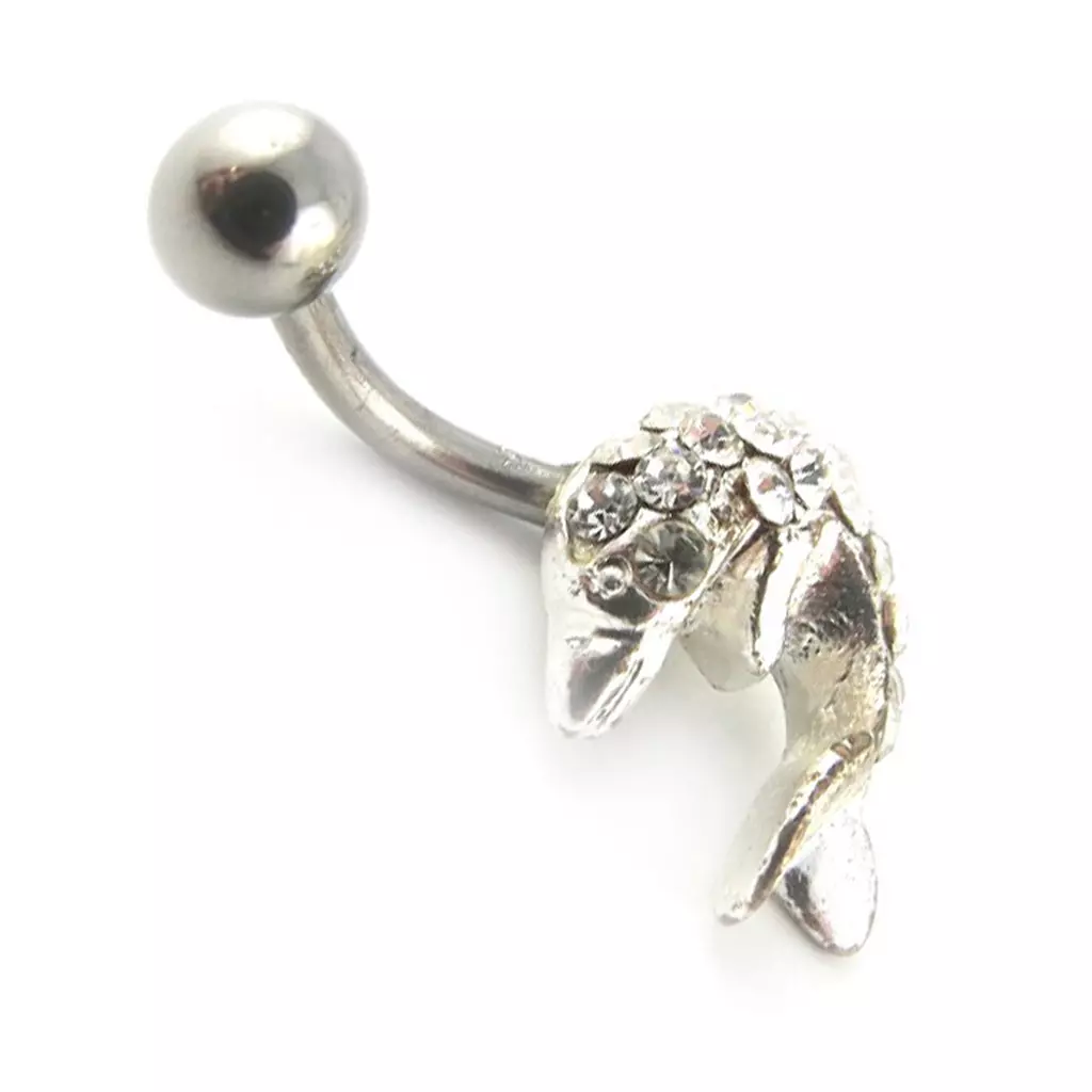Les Trésors De Lily Body Piercing 'Dauphin Divin' Blanc [D1014]