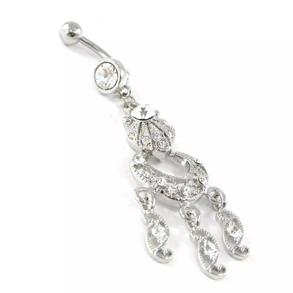 les trésors de lily Body Piercing 'Déesse' blanc [H9387]