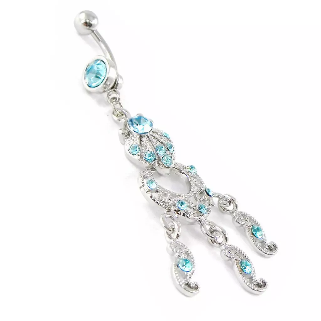 Les Trésors De Lily Body Piercing 'Déesse' Turquoise [H9385]