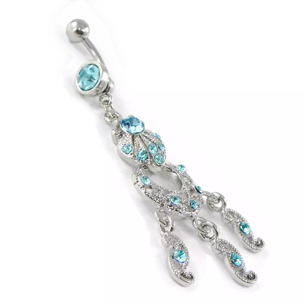 Les Trésors De Lily Body Piercing 'Déesse' Turquoise [H9385]