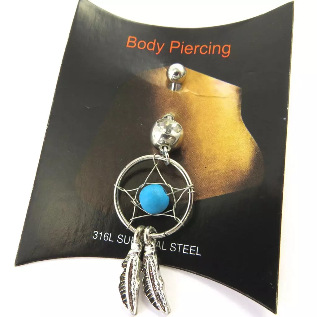 Les Trésors De Lily Body Piercing 'Dreamcatcher' Bleu [M7540]