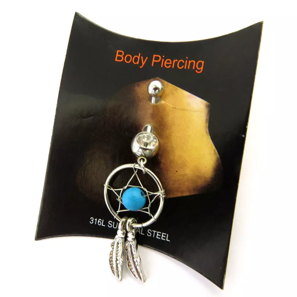 Les Trésors De Lily Body Piercing 'Dreamcatcher' Bleu [M7540]