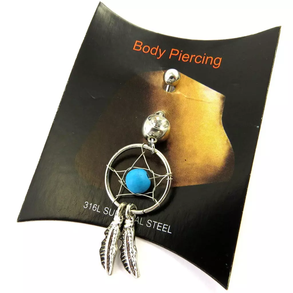les trésors de lily Body Piercing 'Dreamcatcher' bleu [M7540]