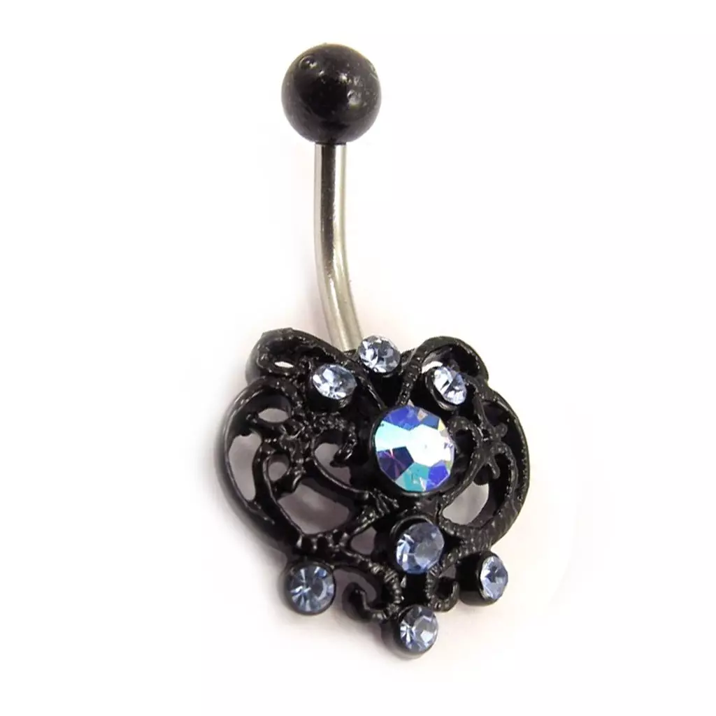 Les Trésors De Lily Body Piercing 'Elfique' Bleu [E3652]