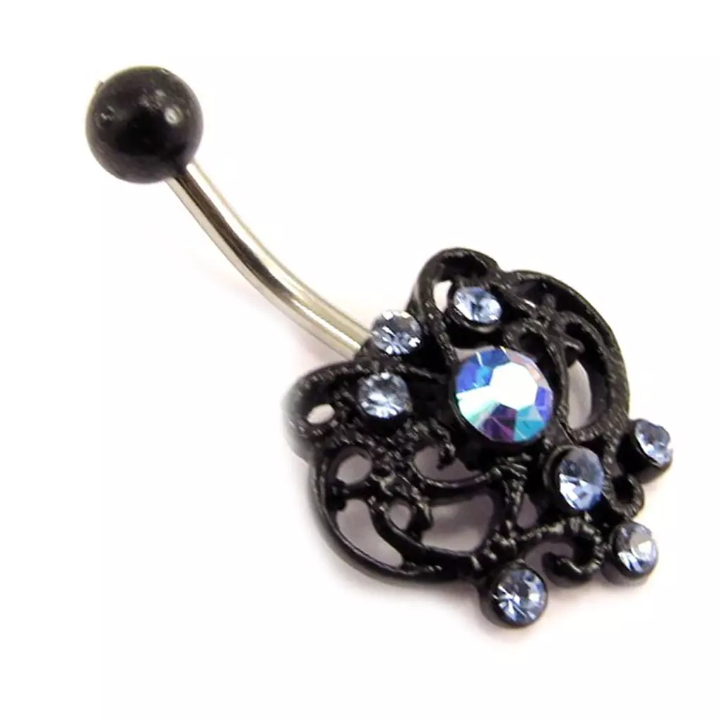 Les Trésors De Lily Body Piercing 'Elfique' Bleu [E3652]