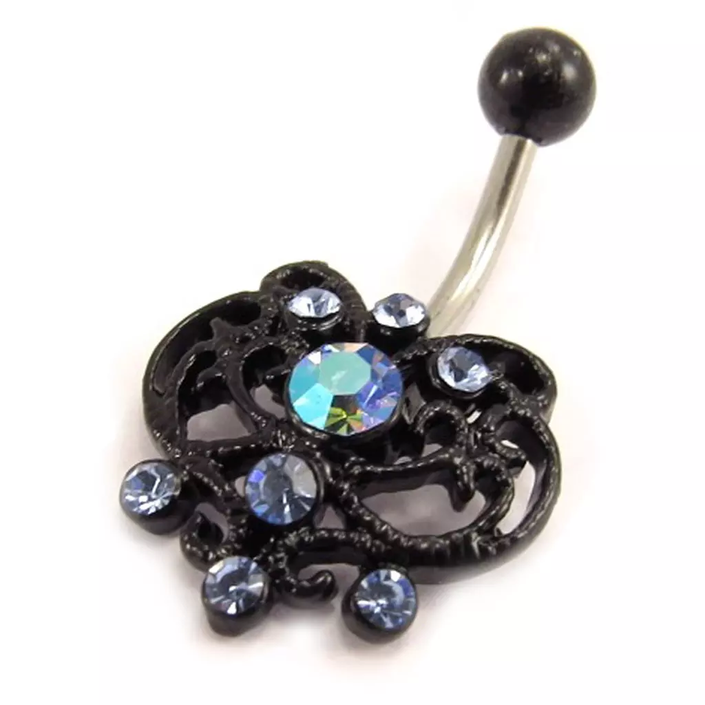 Les Trésors De Lily Body Piercing 'Elfique' Bleu [E3652]