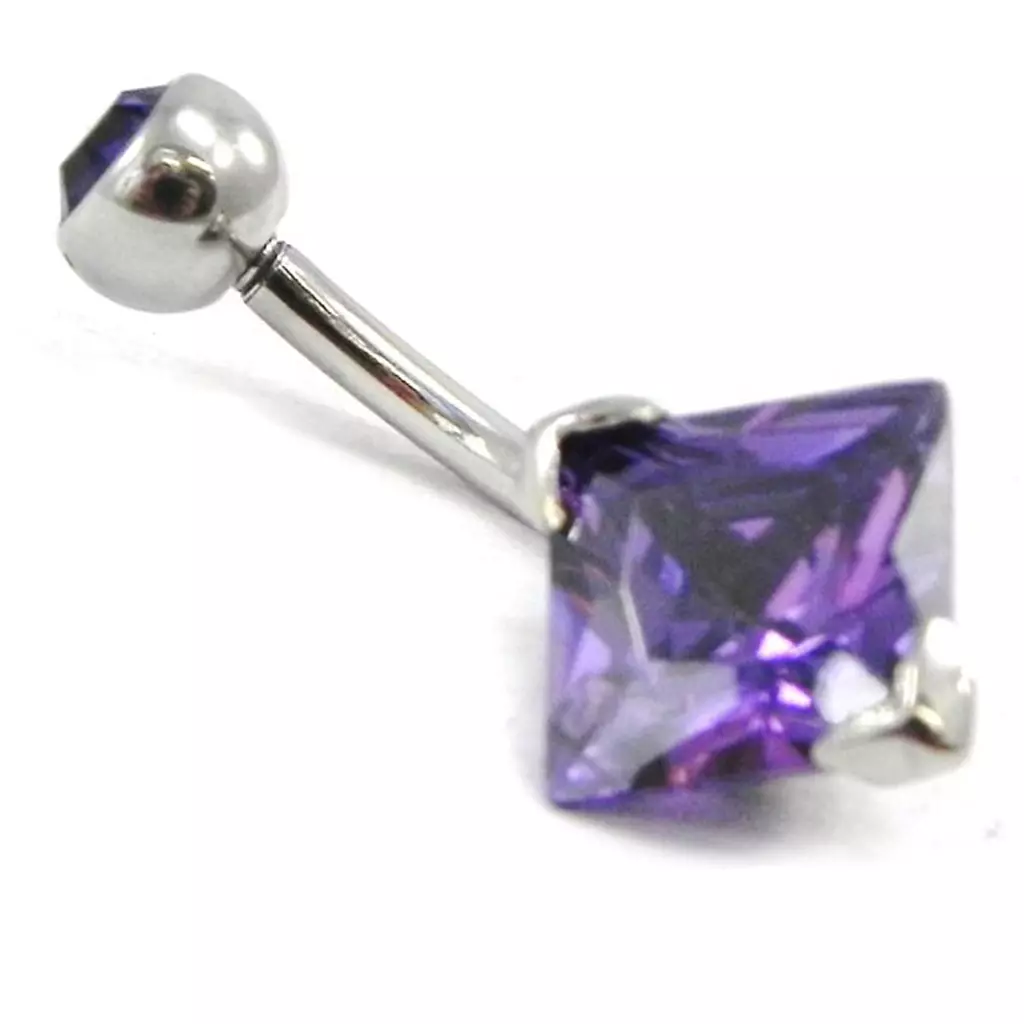 Les Trésors De Lily Body Piercing 'Essentiel' Améthyste [H9408]
