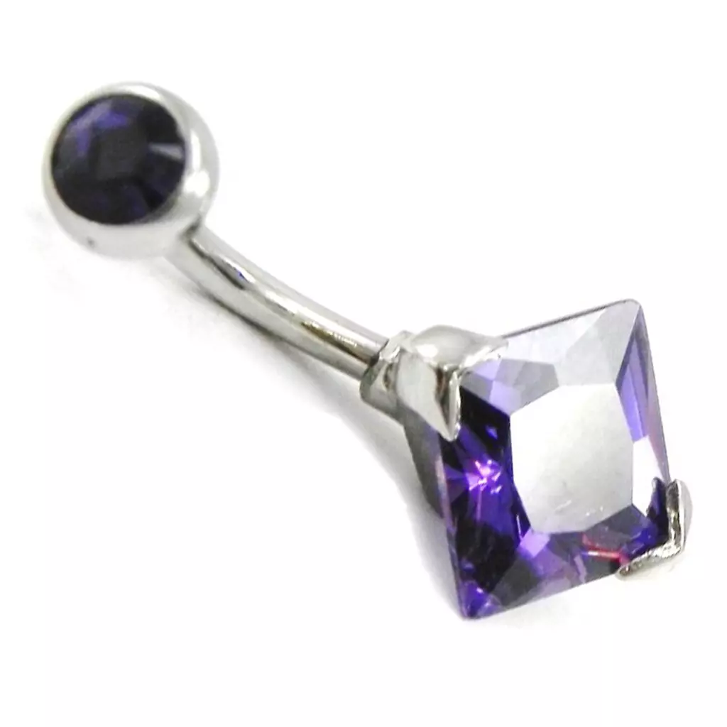 Les Trésors De Lily Body Piercing 'Essentiel' Améthyste [H9408]