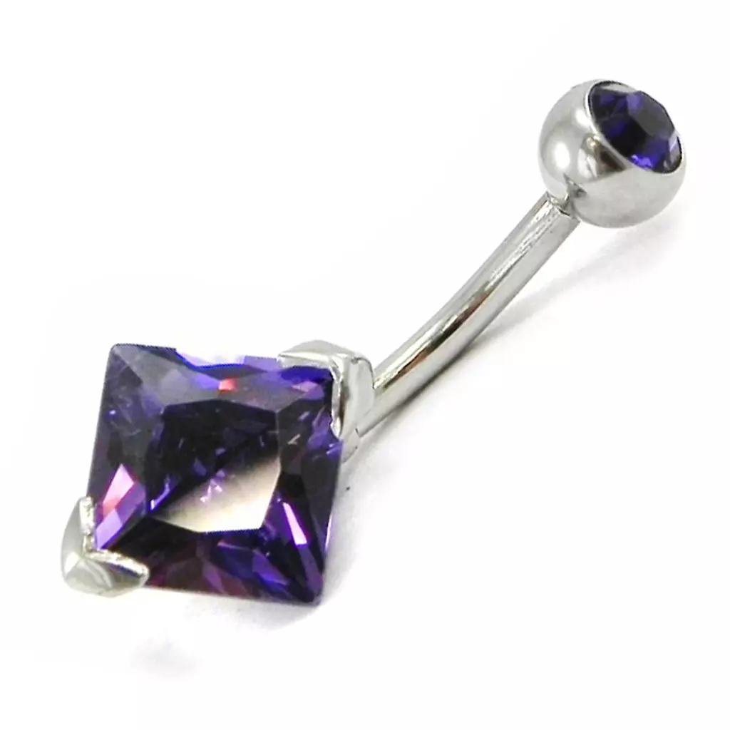 les trésors de lily Body Piercing 'Essentiel' améthyste [H9408]