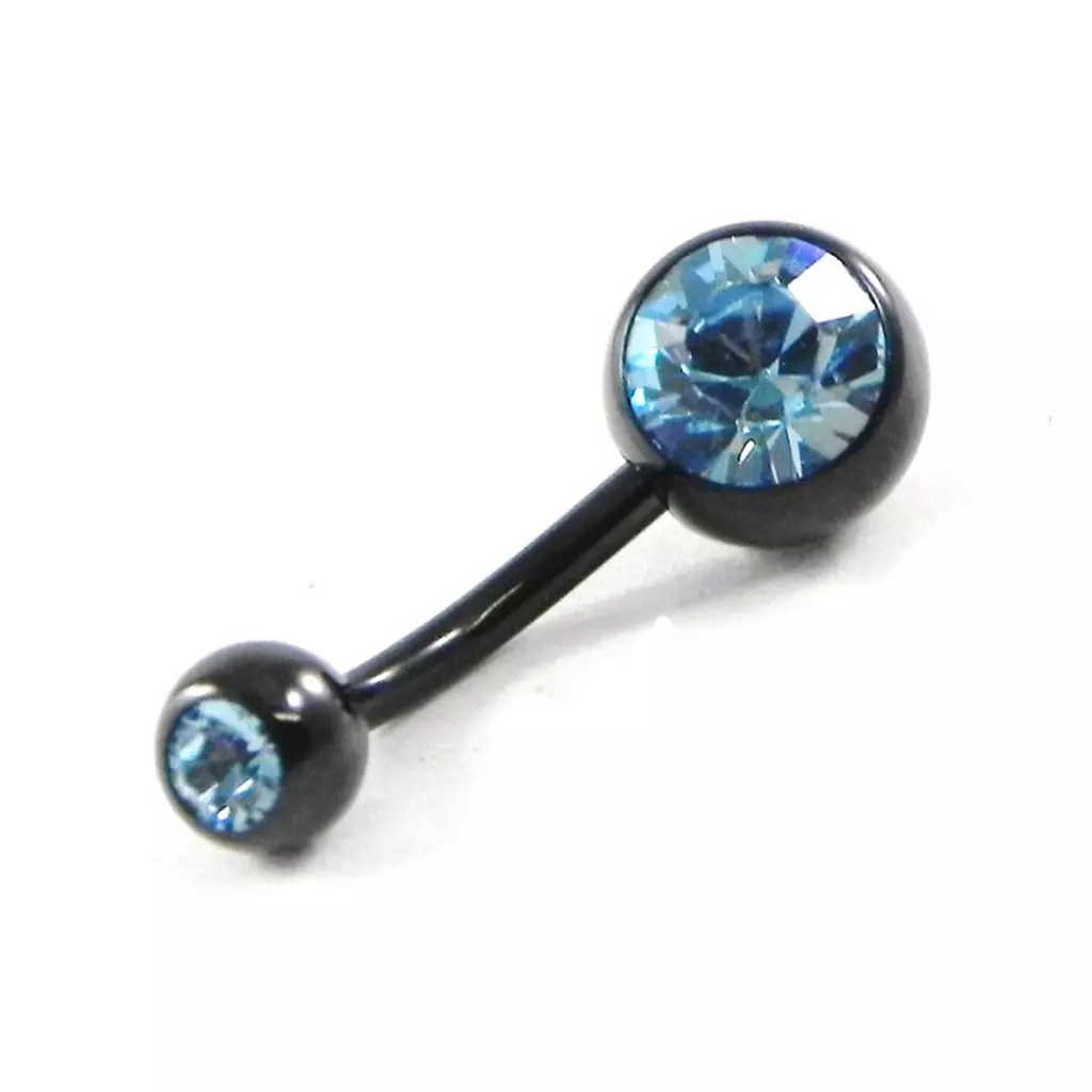 les trésors de lily Body Piercing 'Essentiel' bleu titane 1 6x10 mm [H9351]