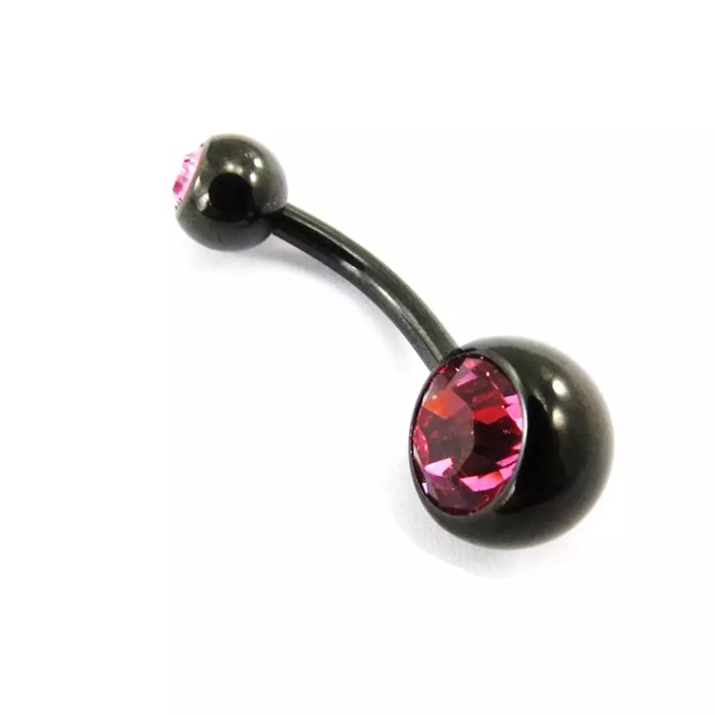 Les Trésors De Lily Body Piercing 'Essentiel' Rose Noir [E9966]