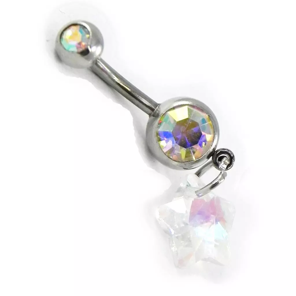 Les Trésors De Lily Body Piercing 'Etoile' Blanc Boréal [H9422]