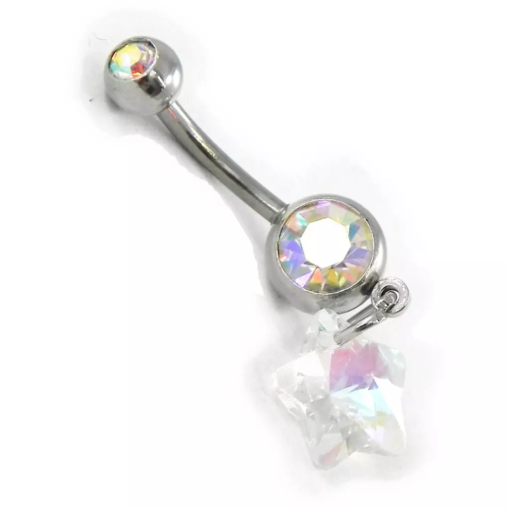 Les Trésors De Lily Body Piercing 'Etoile' Blanc Boréal [H9422]