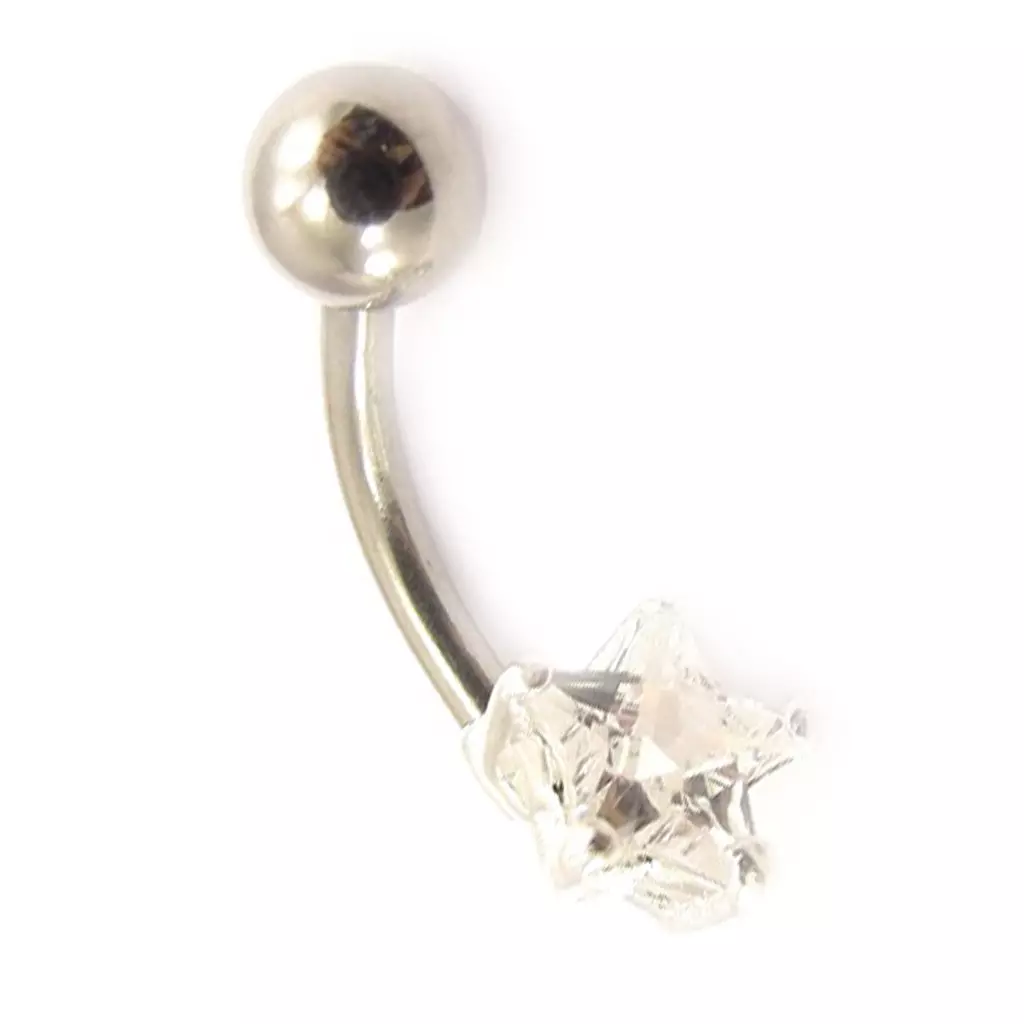 Les Trésors De Lily Body Piercing 'Etoile' Blanc [C3693]