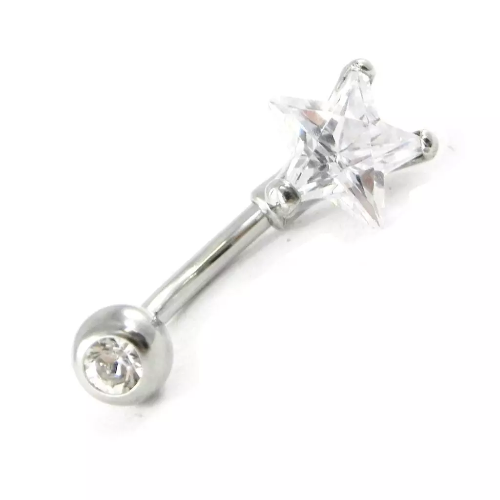 Les Trésors De Lily Body Piercing 'Etoile' Blanc [H9416]