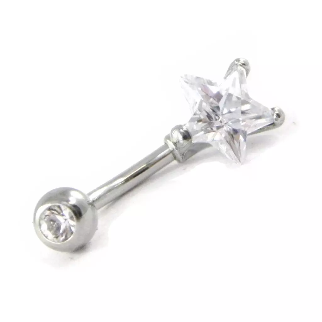 Les Trésors De Lily Body Piercing 'Etoile' Blanc [H9416]