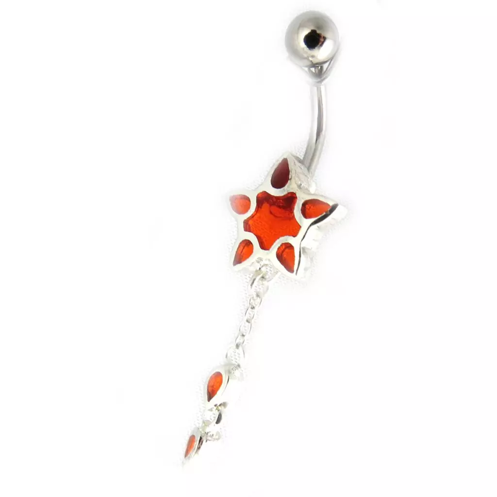 Les Trésors De Lily Body Piercing 'Etoile Des Andes' Orange [E3594]